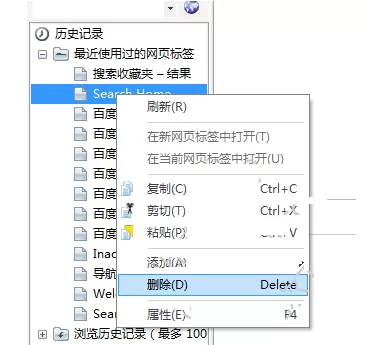Lunascape浏览器中如何删除掉历史记录?