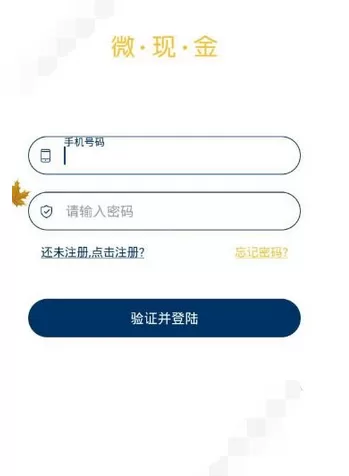 在微现金中进行注册的步骤介绍