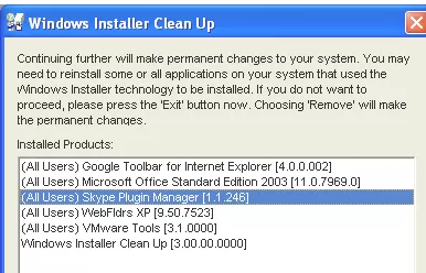 Skype安装失败提示错误1603的解决方法