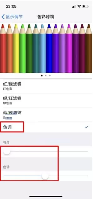 在iPhone X中设置色彩滤镜的具体操作