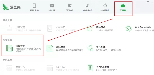 在豌豆荚中转换视频格式的详细步骤