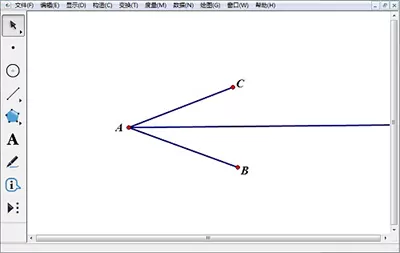 在几何画板中画角平分线的具体操作