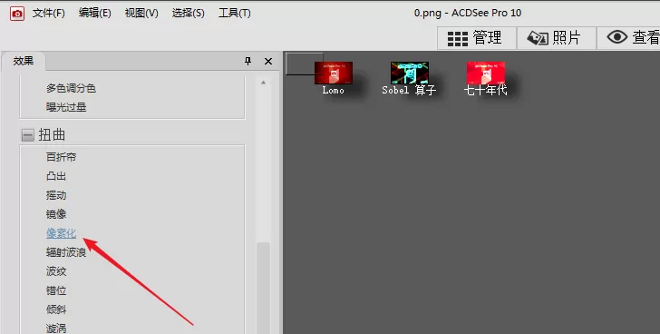 使用ACDSee在图片上加马赛克的具体方法