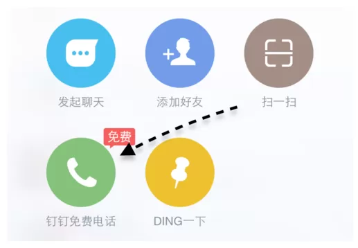 在钉钉中打免费电话的具体操作