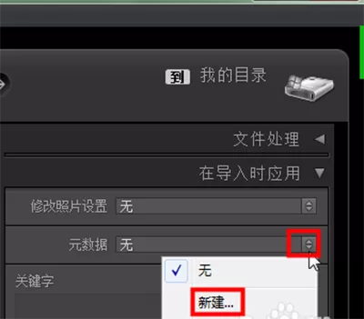 在lightroom中给照片添加元数据的具体操作