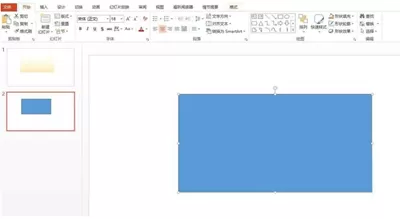 在PPT中添加渐变色矩形框的具体操作