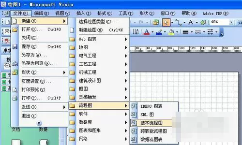 使用VISIO绘制流程图的具体操作