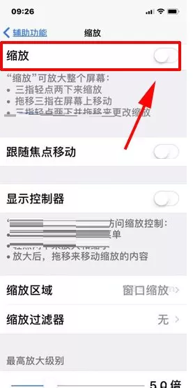 iPhone X手机如何关闭屏幕缩放功能?
