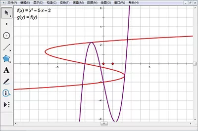 在几何画板中绘制反函数的具体操作