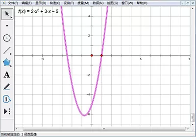 在几何画板中绘制二次函数的具体操作