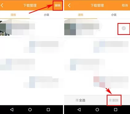 在菠萝饭中删除漫画的图文教程