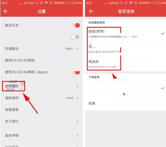 在凤凰电台APP中修改在线播放音质的具体操作