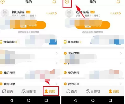 在蚂蜂窝自由行中关闭私信通知的方法