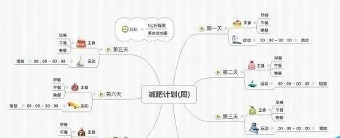 怎么利用xmind制作一套完善的减肥计划书?