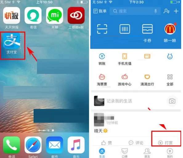 在支付宝中如何打赏动态？在支付宝中打赏动态的具体操作
