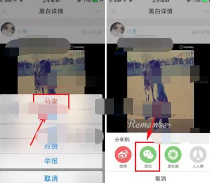 怎么在黑白校园中分享帖子?在黑白校园中分享帖子的方法