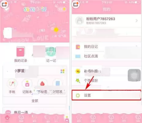 在粉粉日记中设置夜间防骚扰的图文教程