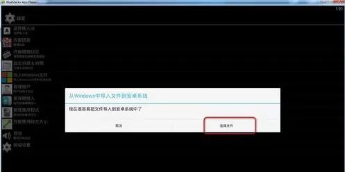 BlueStacks安卓模拟器导入Windows文件的具体操作