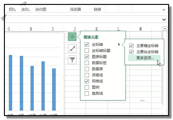 excel表格中如何移动坐标轴?excel表格移动坐标轴教程