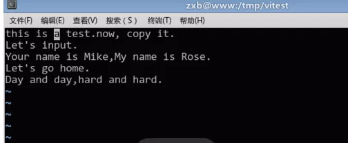 在vim中进行复制和粘贴矩形块的具体操作