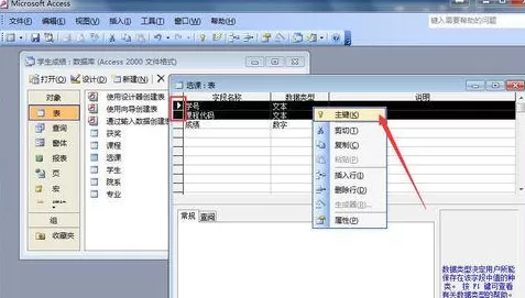Access如何给表格设置主关键字?Access设置主关键字教程