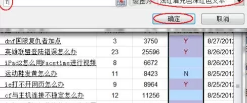 excel2007如何设置单元格条件格式?