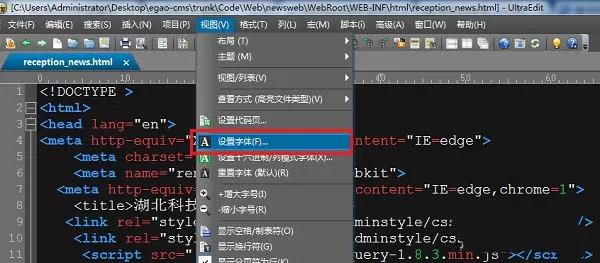 ultraedit字体大小如何设置?ultraedit设置字体大小教程