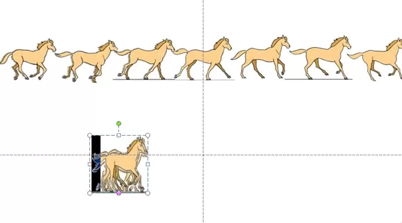ppt如何制作一段马儿奔跑的动画?