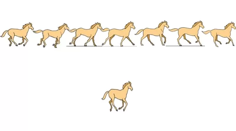ppt如何制作一段马儿奔跑的动画?