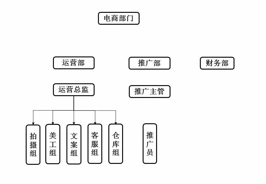 ppt如何画电商部门结构图?ppt画电商部门结构图教程