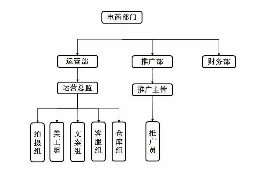 ppt如何画电商部门结构图?ppt画电商部门结构图教程