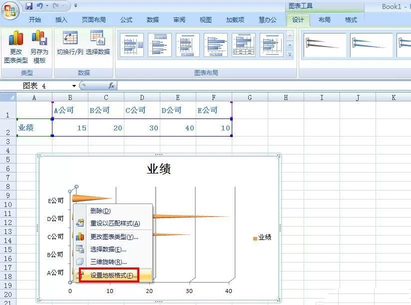 Excel表格中如何制作圆锥图表?制作圆锥图表的方法
