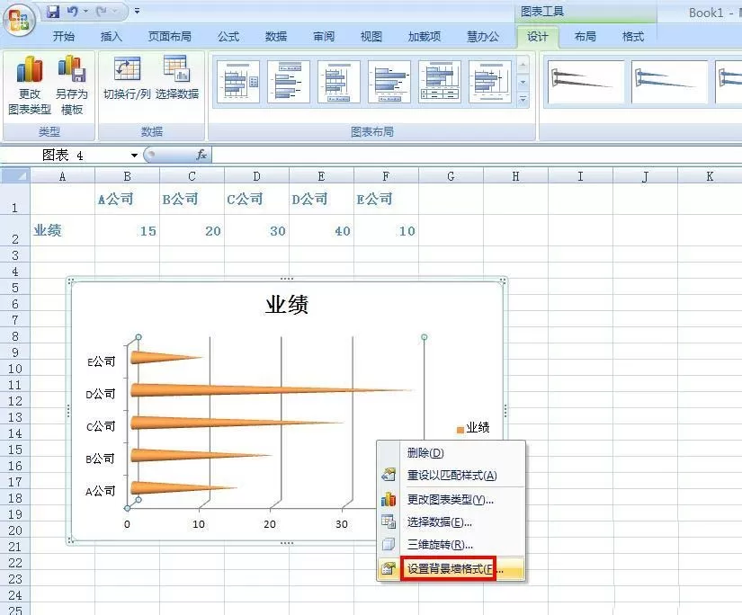 Excel表格中如何制作圆锥图表?制作圆锥图表的方法