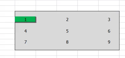 怎么设置Excel表格中的数字按键为立体效果?