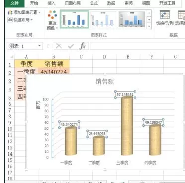 在Excel中制作三维销售图表的具体方法 怎么在Excel中制作三维销售图表