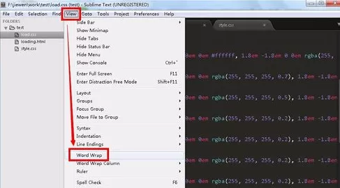 sublime text3 怎样自动换行?sublime text3自动换行教程