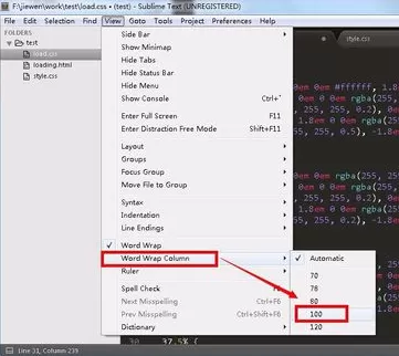 sublime text3 怎样自动换行?sublime text3自动换行教程
