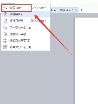 wps2016如何插入分页符号?wps2016插入分页符号教程
