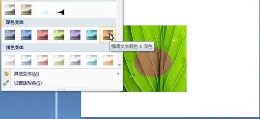 在ppt2007中给图片添加烧焦效果的具体方法