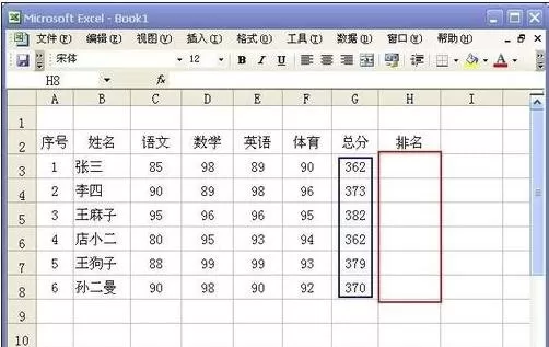 怎么在excel中设置自动排名？在excel中设置自动排名的教程