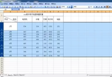 在excel中设置表格的行高和宽列的图文教程
