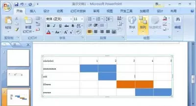 怎么使用PowerPoint制作带有表格的幻灯片?