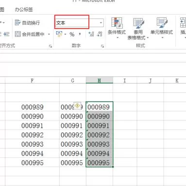 在Excel中将数字带0批量转换为文本格式也带0的具体步骤