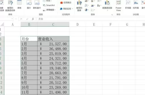 在excel中如何画柱状图?excel画柱状图的具体操作