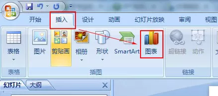 ppt2007中文版如何修改图表布局？