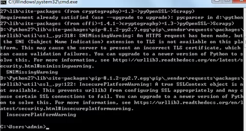 python如何安装Scrapy框架?python安装Scrapy框架教程