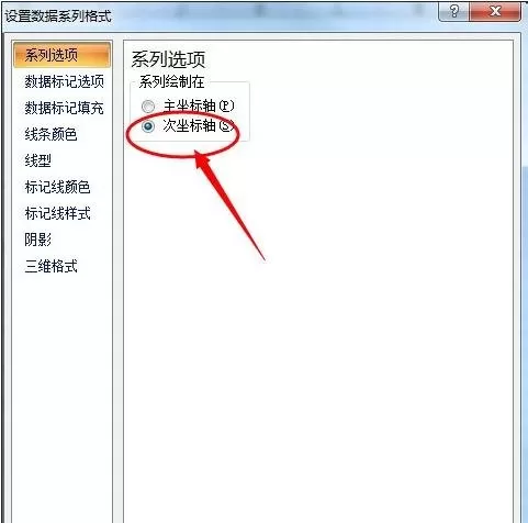 excel2007如何设置次坐标轴?excel2007设置次坐标轴教程