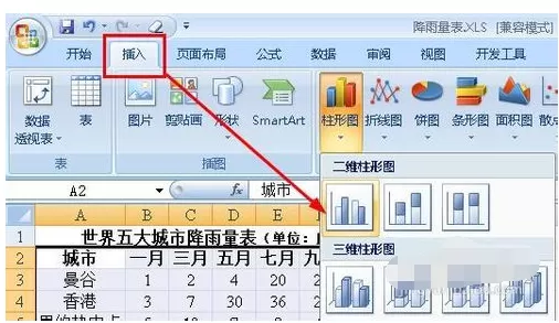 excel2007如何设置坐标轴互换?excel2007设置坐标轴互换教程