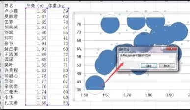 excel2007如何为散点图设置标签?为散点图设置标签的方法