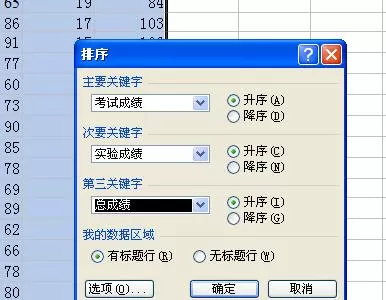 Excel2007中数据如何进行降序升序?